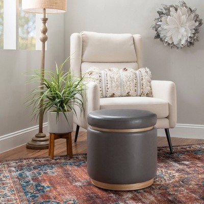 Blanche Storage Ottoman - Linon