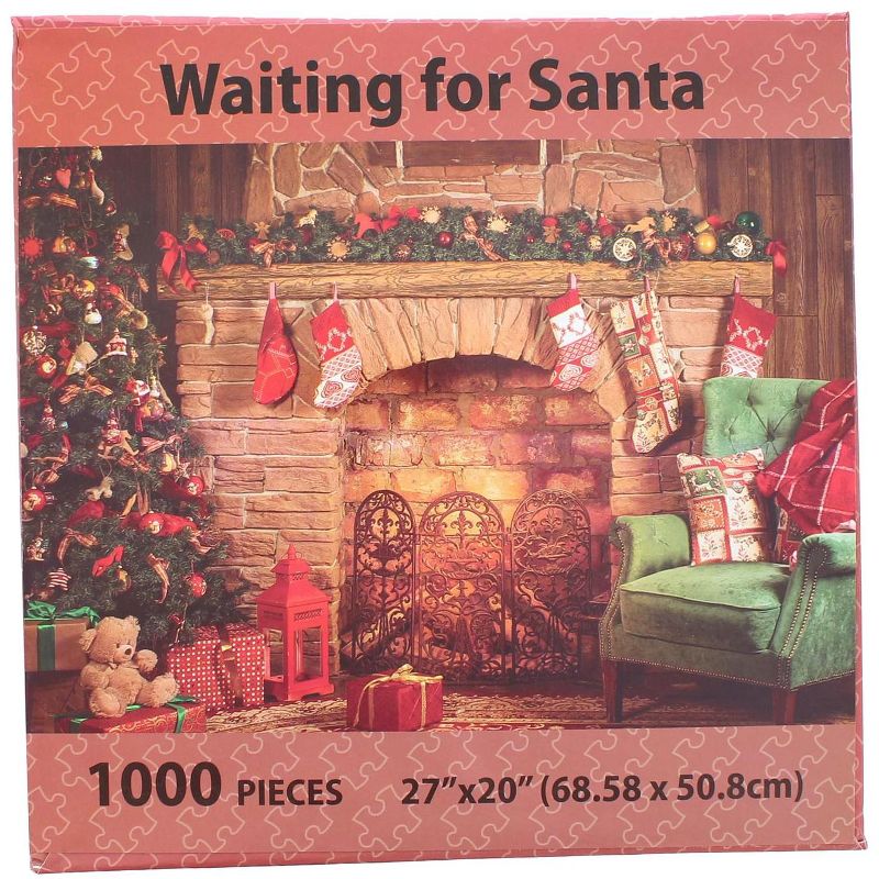 Puzzleworks Waiting On Santa 1000 Piece Jigsaw Puzzle, 2 of 7