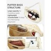Small Puffer Crescent Shoulder Bag , Nylon Quilted Shoulder Purses, Puffy Handbags with Adjustable Strap - 4 of 4