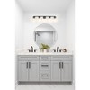 Thayer 5-Light Steel Bath Fixture - Modern Design for Large Vanities, Dimmable & Damp Rated - 2 of 4