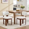Racxily Wooden Dining Chairs Set of 2, Upholstered Dining Room & Kitchen Chairs, Armless Side Dinner Set for Kitchen Living Room - 2 of 4