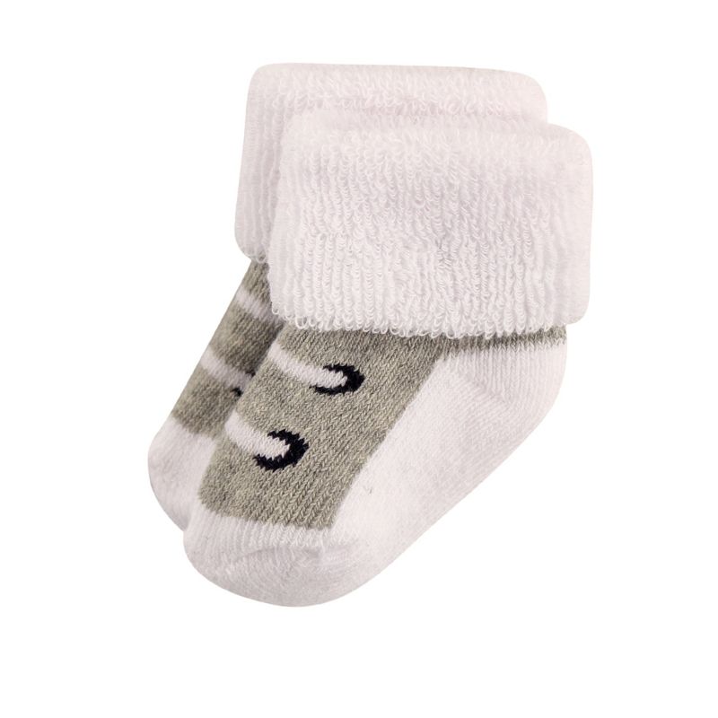 Luvable Friends Baby Boy Newborn and Baby Terry Socks, Athletic, 6 of 12