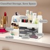 Unique Bargains Three-Layer Makeup Organizer with Drawer White 1 Pc - 2 of 4