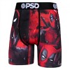 Mens Deadpool Black and Red Collage PSD Boxer Briefs - 2 of 4
