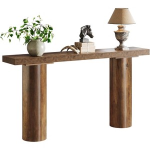 Tribesigns 63" Long Narrow Wood Console Table - 1 of 4