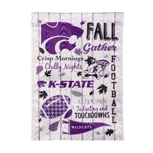 NCAA Kansas State University Garden Flag 12x18 Double Sided, Officially Licensed Sports Flags For Outside, Indoor and Outdoor Students & Alumni - 1 of 1