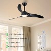 52in. 3-Blades Black Dimmable Changeable 3000K/4000K/5000K LED Ceiling Fan with Remote Control - 3 of 4