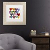 Trademark Fine Art - Jenny Frean Inky Hearts Matted Framed Art - 2 of 4