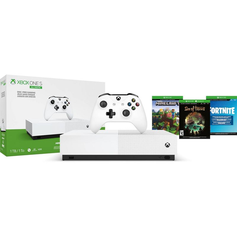 Xbox One S 1TB All Digital, 1 of 8