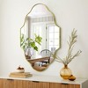 Beautyolove 23 in. W x 37 in. H Scalloped Gold Decorative Wall Mirror - 3 of 4