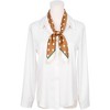 Elerevyo Women's Satin Polka Dots Square Contrast Color Silky Neck Scarves 27.6" 1 Pc - 2 of 4