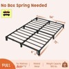 Twin Size/Full Size/Queen/King Size Bed Frame, 6"/8"/14 " High Platform Bed Frame, w/Storage Space, Heavy Duty Steel Slat Support - 2 of 4