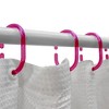 Evideco French Home Goods Colored Plastic Shower Curtain Rings - Set of 12 - 3 of 4