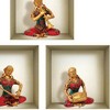 HomeRoots Set of Three Abba Niche 3D Square Peel and Stick Wall Decals - 3 of 4