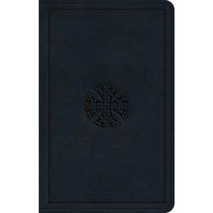 ESV Premium Gift Bible (Trutone, Navy, Mosaic Cross Design) - (Leather Bound) - 1 of 1