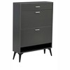 Halitaa Shoe Cabinet , Shoe storage shelves, Grey - 4 of 4