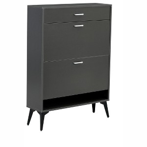 Chery Life Shoe Cabinet , Shoe Storage Shelves, Metal Leg - 1 of 4