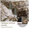 Area Rug Washable, Soft Modern Bordered Abstract Rugs for Living Room Bedroom, Low Pile Non-Slip Foldable Throw Rug Carpet for Dining Room Home - 4 of 4
