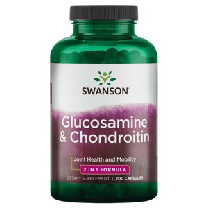 Swanson Glucosamine and Chondroitin 200 Capsules. - 1 of 2