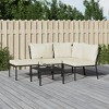 vidaXL Patio Lounge Set Sand Powder-coated steel, polyester Medium - 2 of 4
