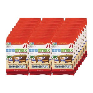 Seasnax Spicy Chipotle Organic Seaweed Snack - Case of 24/.18 oz - 1 of 3