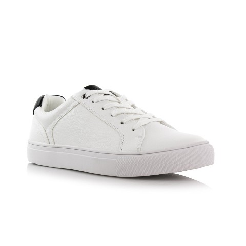 Ferro Aldo Mens Daniel MFA19692 Classic Low-Top Lace-up Fashion Sneakers, in White, Size 7