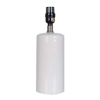 12.5"x4" Small Ceramic Lamp Base White - Threshold™