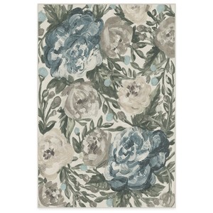 Ruggable Camellia Washable Floral Flatwoven Area Rug - 1 of 4