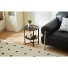 Dexmalle Small round side table,2 tiers farmhouse end table,accent tables for small spaces - 3 of 4