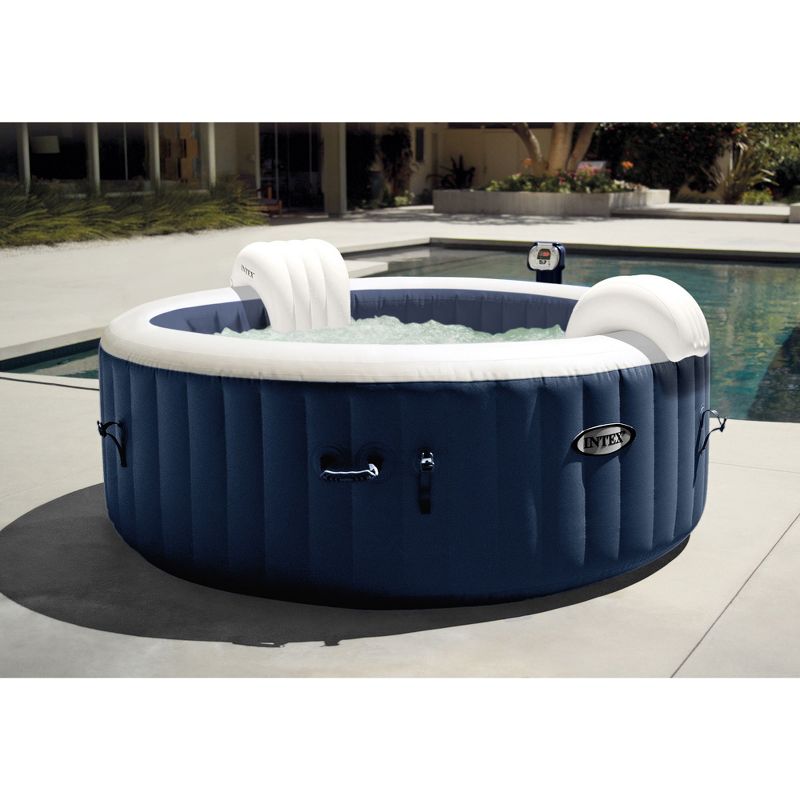 Intex 28405E PureSpa 58" x 28" 4 Person Home Inflatable Portable Heated Round Hot Tub with 120 Bubble Jets, Heat Pump, and 6 Type S1 Filter Cartridges, 4 of 9