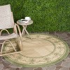 Courtyard CY0901 UV & Stain Resistant Non-Shedding Power Loomed Indoor/Outdoor Rugs - Safavieh - 3 of 4