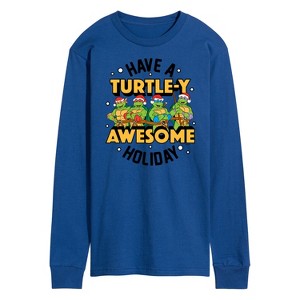 Men's - Teenage Mutant Ninja Turtles - Turtley Awesome Group Long Sleeve Graphic T-Shirt - 1 of 4