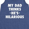 Girls' - Instant Message - King Of Dad Jokes Hilarious Graphic Sleeveless Aline Dress - 2 of 4