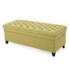 Storage Ottoman,Storage Ottoman Bench For Bedroom,Fabric End Of Bed Storage Bench, Button Tufted Footstool For Living Room Bedroom-Cuddlewood - 4 of 4
