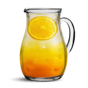Amici Home Roxy Small Glass Pitcher - 9 Oz Mini Jug with Handle & Spout, Durable Clear Drinkware - Italian Made Kitchen Glassware - 1 of 4