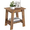 2-Tier End Table, Side Table with Bottom Shelf, Nightstand for Small Spaces - 2 of 4
