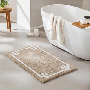 KWPZQEB Bathroom Rugs Mat, Extra Soft Cotton Tufted Bath Rugs, Latex Backing, Bath Mats for Bathroom Floor, Tub and Shower - 1 of 4