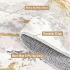 Abstract Washable Area Rug, Modern Low Pile Carpet, Non-Slip, Soft Distressed Neutral Rug for Living Room Bedroom Office Nursery - 3 of 4