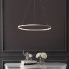 JONATHAN Y Brice Modern Contemporary Metal Round Dimmable Integrated LED Pendant - 3 of 4
