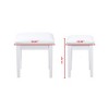 Vanity Stool With Non-slip Mat Solid Wood Legs, PU Leather Surface, Sponge Pad Weight Capacity Up To 264 Pounds Makeup Bench Dressing Stool - 4 of 4