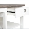 Saint Birch Finley White 59" L-Shaped Desk, White - 3 of 3