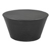 HomeRoots 33" Black Iron Round Solid Coffee Table - 4 of 4