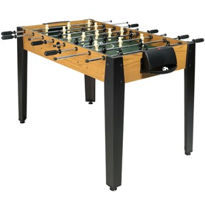 Costway 48'' Competition Sized Wooden Soccer Foosball Table Home Recreation Adults & Kids - 1 of 4