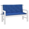 vidaXL Garden Bench Cushions 2 pcs Blue 47.2"x19.7"x2.8" Oxford Fabric - 3 of 4