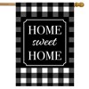 Home Sweet Home Checkered Spring House Flag 28" x 40" Briarwood Lane - 2 of 4