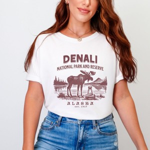 Simply Sage Market Denali National Park and Reserve Alaska EST. 1917 Garment Dyed Tee - 1 of 4