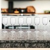 Fifth Avenue Crystal Medallion Wineglasses Set of 6, 15.5 oz, Long Stem Durable Glass Cups, Textured Etched Patterns - 4 of 4
