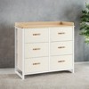 Dresser for Bedroom with 6 Drawers, Chest of Drawers, with Water-Resistant Changing Table, Storage Organizer Cabinet - 3 of 4