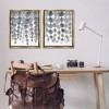 Stupell Industries Falling Vines Neutral Leaves 2pc Floating Frame Art Set - 2 of 4