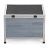 AZL1 Life Concept Pet Crates and Houses Small Wooden Rabbit Hutch with Lockable Door, Weatherproof Roof, Openable Top, Gray, 23.62"*16.3"*19.5" - 4 of 4